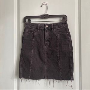 H&M Black Denim Skirt